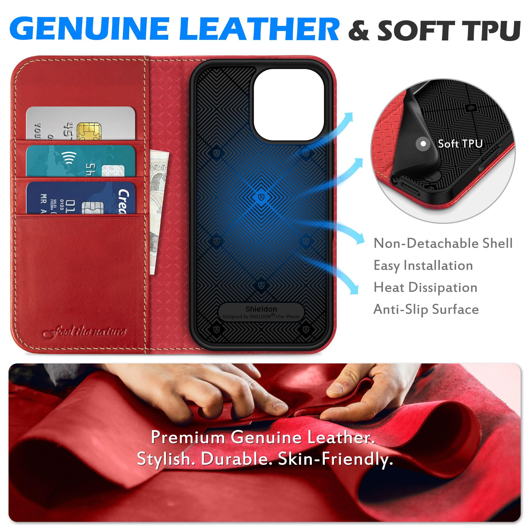 Amazon.com: SHIELDON Case for iPhone 16 Pro Max 2024, Genuine